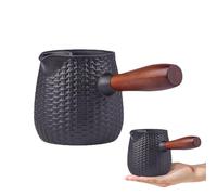 Castel Irons - Ghisa da 600 ml | Bollitore elettrico con manico in legno, teiere versatili per campeggio, viaggi, cucina, adulti, bambini