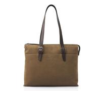 Castelijn & Beerens Nubuck Borsa a tracolla Pelle 40 cm Scomparto per laptop taupe (53-9761-TA)