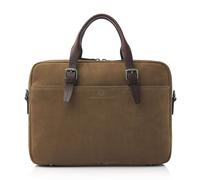 Castelijn & Beerens Nubuck Valigetta Pelle 41 cm Scomparto per laptop taupe (53-9473-TA)