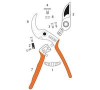 CASTELLARI Ricambio Chiusura Fermo per Forbici Forbice pota ERGONOMICA e Dritta C 2