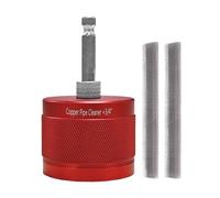 Castelle di rame - spazzola di ruggine per trapano per una spazzola filo 1/2 ", 3/4", da 1 "efficiente con un uso rapido, strumento di pulizia per casa, garage, industria, mestieri elettrici, rosso