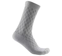 Castelli 4517546 SFIDA 13 SOCK Calzini Donna SILVER GRAY/WHITE L/X