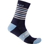 Castelli 4517560-414 Gregge 15 Sock Calzini Uomo Savile Blue/Dusk Blue XXL