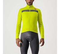 CASTELLI 4518511-383 Puro 3 Jersey FZ Maglia Lunga Uomo Electric Lime/Silver Reflex Taglia XL