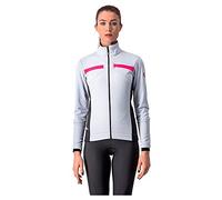 Castelli 4518541-870 DINAMICA Jacket Giacca Silver Gray/Dark Gray-Pink Ref L