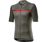 Castelli 4520023-089 Unlimited Jersey Maglietta Uomo Forest Gray/Red XXXL