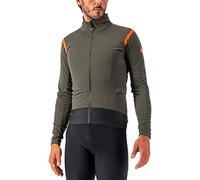 Castelli 4520503-075 Alpha Ros 2 Light Jacket Giacca Uomo Military Green/Fiery Red-Black L