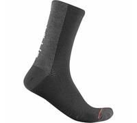 Castelli 4520540 BANDITO WOOL 18 SOCK Uomo Calzini BLACK L/XL