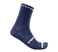 Castelli rosso corsa pro 15 unisex socks blue white