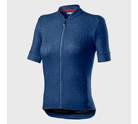 Castelli Promessa Jacquard Short Sleeve Jersey Blu XL Donna