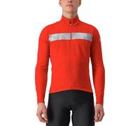 CASTELLI 4521503-023 RADDOPPIA 3 JKT Giacca UOMO RED/SILVER REFLEX Taglia S