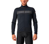 Castelli 4521503 RADDOPPIA 3 JACKET Giacca Uomo LIGHT BLACK/BLACK REFLEX XS