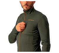Castelli Go Giacca Military Green/Fiery Red 3XL