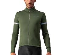 Castelli 4521513-075 Fondo 2 Jersey FZ T-Shirt Uomo, Military Green/Silver Reflex S