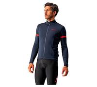 Castelli 4521513-414 Fondo 2 Jersey FZ T-Shirt Uomo Savile Blue/Red Reflex S