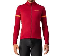 Castelli 4521513-622 Fondo 2 Jersey FZ Maglia Lunga PRO Red/Orange Reflex XS