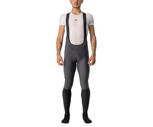 Castelli 4521517 VELOCISSIMO 5 BIBTIGHT Leggings Uomo, Dark Gray/Silver Reflex XL