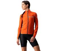 Giacca a vento sottile Castelli Squadra Stretch rosso aranciato grigio scuro donna - XL