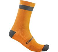 Castelli 4521553-034 Alpha 18 Sock Calzini Uomo Brilliant Orange/Black L/XL