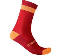 Castelli 4521553-622 Alpha 18 Sock Calzini Uomo PRO Red/Brilliant Orange XXL