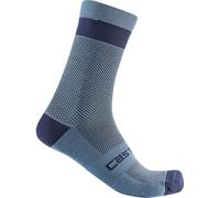 Castelli 4521553 ALPHA 18 SOCK Calzini Unisex - Adulto STEEL BLUE S/M