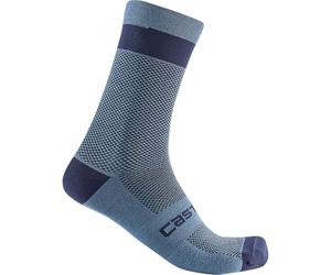 Castelli 4521553 ALPHA 18 SOCK Calzini Unisex - Adulto STEEL BLUE S/M