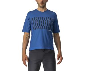 Castelli 4522008-417 Trail Tech Tee Maglia Lunga Cobalt Blue/Savile Blue-Silver S