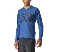 CASTELLI 4522009-417 Trail Tech LS Tee Maglia Lunga Cobalt Blue/Savile Blue-Silver L