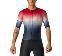 Castelli 4522014-414 Aero Race 6.0 Jersey Maglia Lunga Savile Blue/PRO Red L