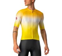 Maglia Castelli Aero Race 6.0 Rosso Corsa manica corta giallo grigio chiaro - 3XL