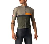 CASTELLI 4522017-364 A Blocco Jersey Maglia Lunga Bark Green/Pop Orange-Dark gra XS