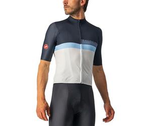 Castelli 4522017-414 A Blocco Jersey Maglietta Uomo Savile Blue/China Blue-Azzurro-Ivory XXL