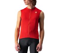 CASTELLI 4522026-023 ENTRATA VI Sleeveless Red/Bordeaux Ivory T-Shirt S