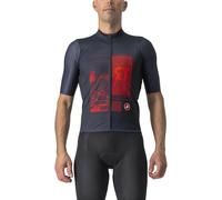 Castelli 13 Screen Jersey, Maglia Lunga Uomo, Savile Blue/Red