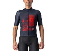 Castelli 4522030-414 13 Screen Jersey Maglia Lunga Savile Blue/Red S