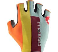 CASTELLI 4522036-346 COMPETIZIONE 2 GLOVE DEFENDER GREEN/DARK RED/BORDEAUX/PASSION FRUIT/SCARLET LAVA Guanti ciclismo XXL