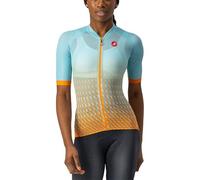 Castelli 4522058-472 Climber's 2.0 W JER. Maglia Lunga Sky Light/Light Acqua-Pop Oran XL