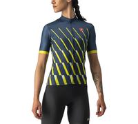 Castelli 4522059-426 Pendio Jersey Maglia Lunga Moonlit Ocean/Sulphur-White XS