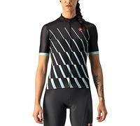 Castelli 4522059 Pendio Jersey Donna T-Shirt Light Black/Sky Light-White XL