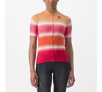 Maglia castelli dolce donna a manica corta arancione rosa