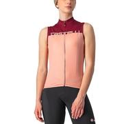 Castelli 4522066-566 VELOCISSIMA SLESS Maglia Lunga Blush/Bordeaux XL