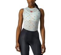 Castelli 4522068-498 PRO Mesh 3 W SLESS Maglia Lunga Light Acqua XL