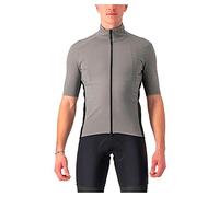 Castelli perfetto ros 2 wind short sleeve jersey light dark grey