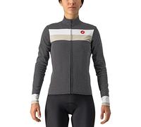Castelli 4522547-101 Volare LS Jersey Donna Maglia Lunga Black/White-Chalk S