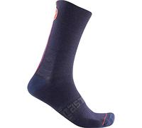 Castelli 4522567 RACING STRIPE 18 SOCK Calzini Unisex - Adulto, SAVILE BLUE XXL