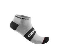 Castelli Lowboy 2 Sock White/Black 2XL Calzini ciclismo