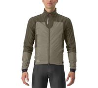 Castelli fly thermal beige brown giacca a maniche lunghe