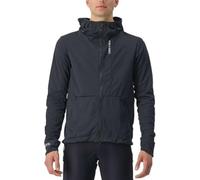 Castelli 4523523-085 TRAIL HOODIE JKT Giacca Unisex LIGHT BLACK, Taglia XL