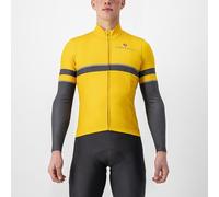 CASTELLI 4523525-755 Retta LS Jersey T-Shirt Unisex Goldenrod/Dark Gray Taglia M
