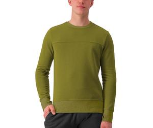 Castelli 4523560-592 Logo Sweatshirt Maglia Lunga Unisex, Avocado Green, Taglia L